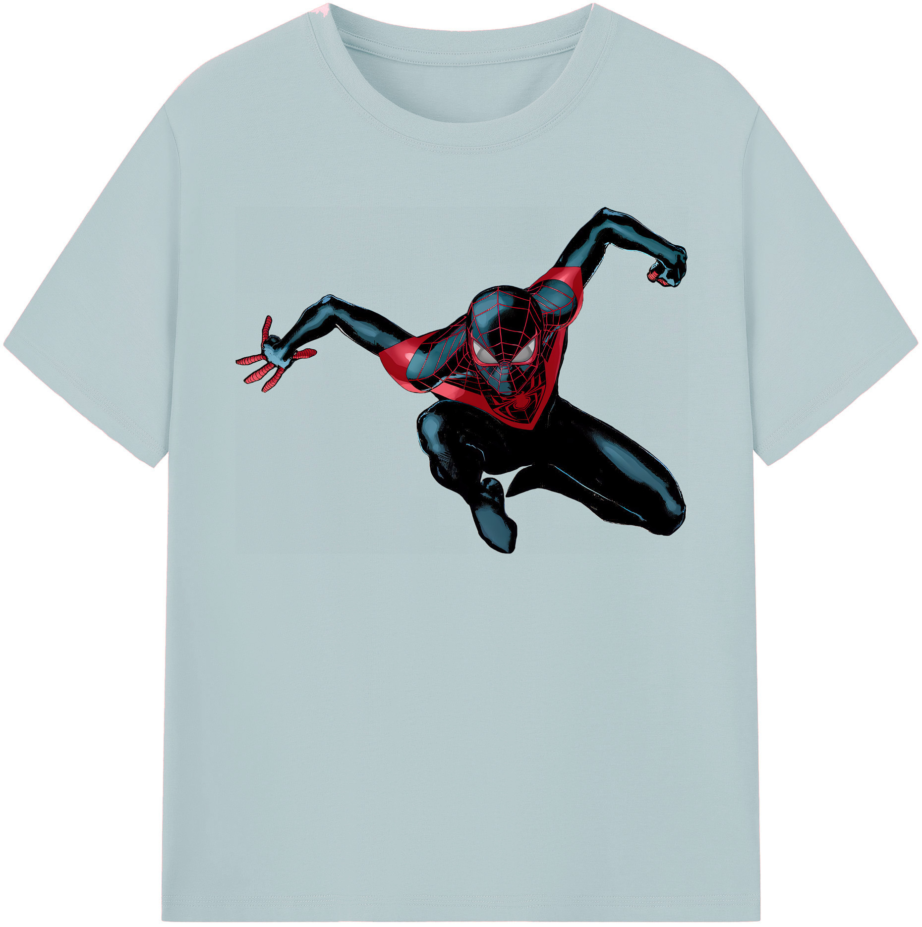 （画像用） Spider Man スパイダーマン 綿100％半袖Tシャツ（フロントプリント）